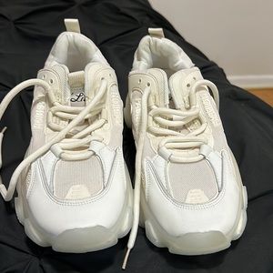 Cream and white shoes size 8